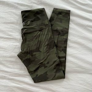 lululemon align 25” green camo